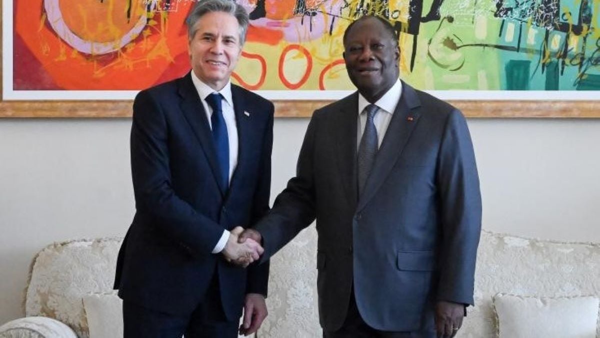 Côte d’Ivoire: Alassane Ouattara et Antony Blinken discutent crises et démocratie