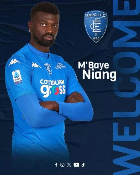 Le Sénégalais Mbaye Niang rejoint Empoli après son départ d’Adana Demirspor