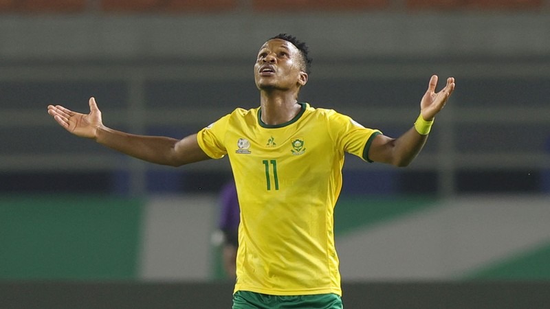 Themba Zwane brille et propulse l&rsquo;Afrique du Sud en huitièmes de la CAN 2023