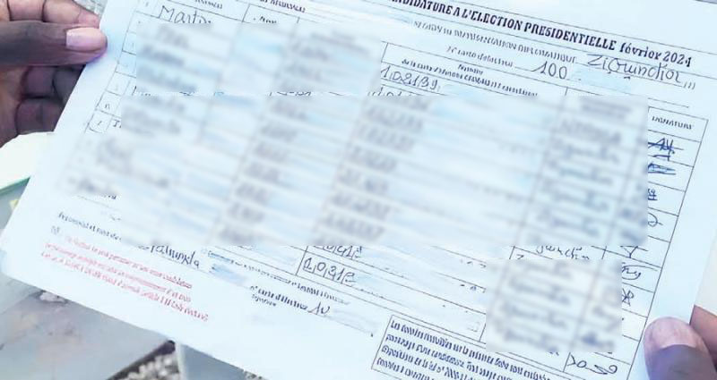 Voici la liste des candidats ayant le plus petit au plus grand nombre de parrainages à régulariser