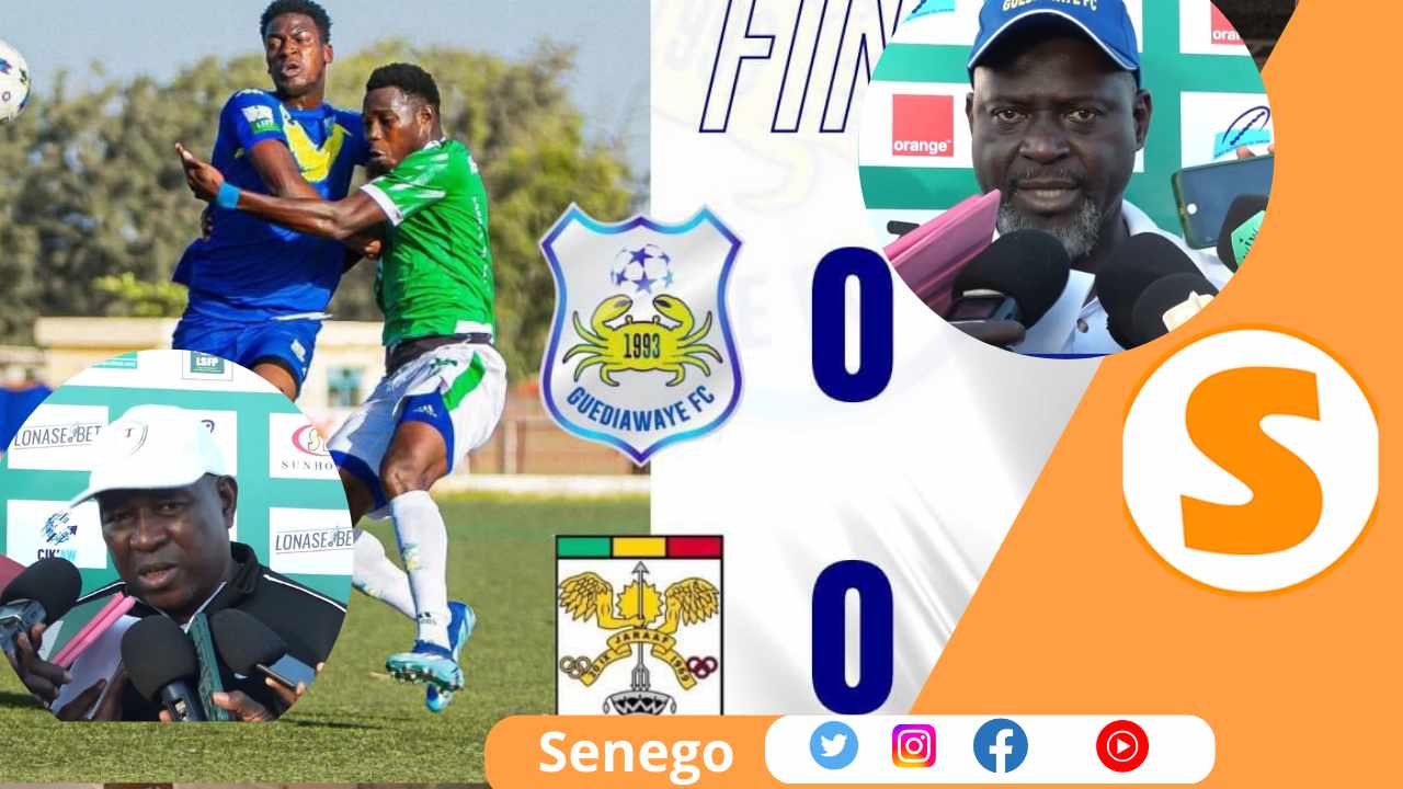 Ligue 1 Pro – Guédiawaye FC vs ASC Jaraaf : Réaction des entraîneurs après le match nul (Senego Tv)