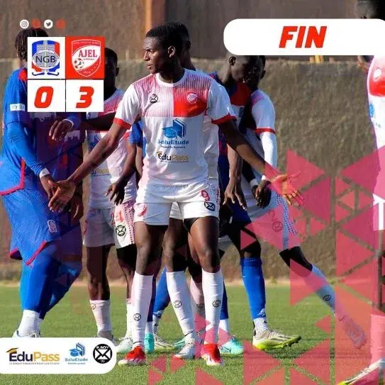 Triomphe de AJEL Rufisque et Wally Daan consolide sa place de leader en Ligue 2 sénégalaise
