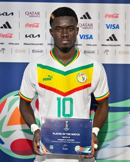 Triomphe du Sénégal en Beach Soccer : Mamour Diagne élu homme du match