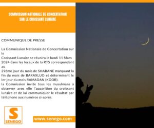 Ramadan 2024 : La Commission nationale de concertation sur le croissant lunaire, se réunit, ce lundi