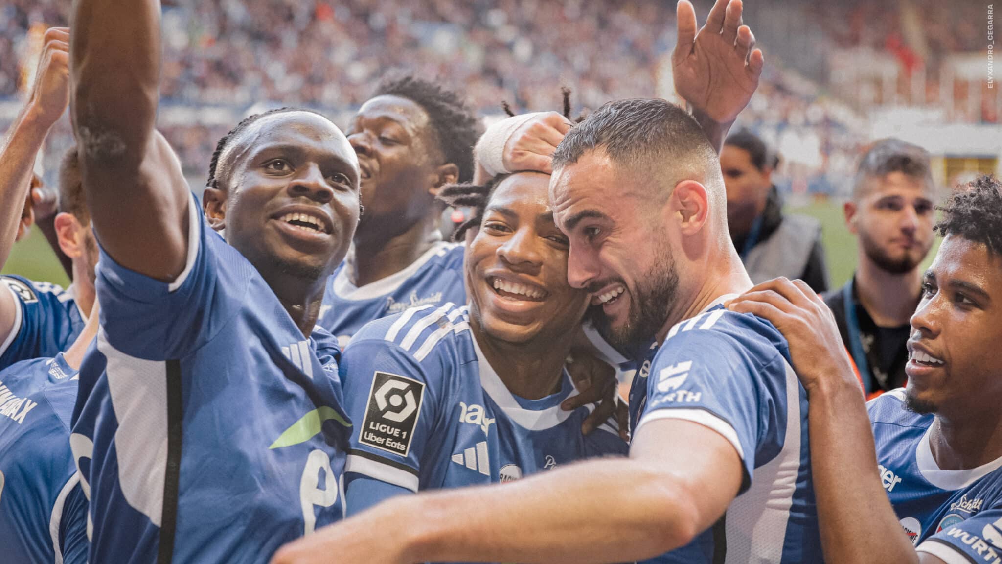 Marvin Senaya, héros franco-togolais de Strasbourg, marque lors de la victoire contre Rennes en Ligue 1