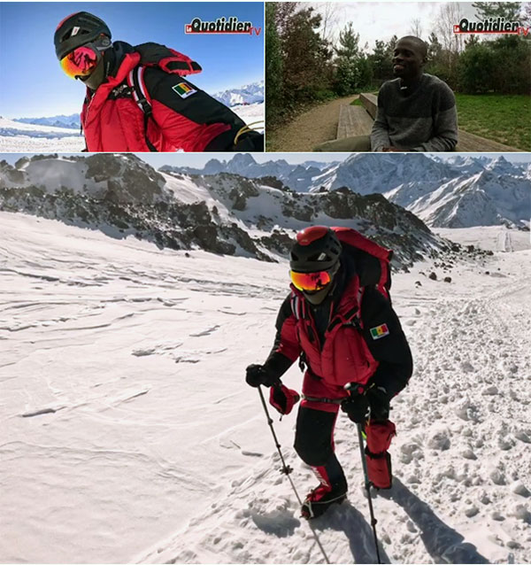 Vidéo: Le Sénégalais Mouhamed Rassoul Tounkara conquiert le Mont Elbrouz par -37°C