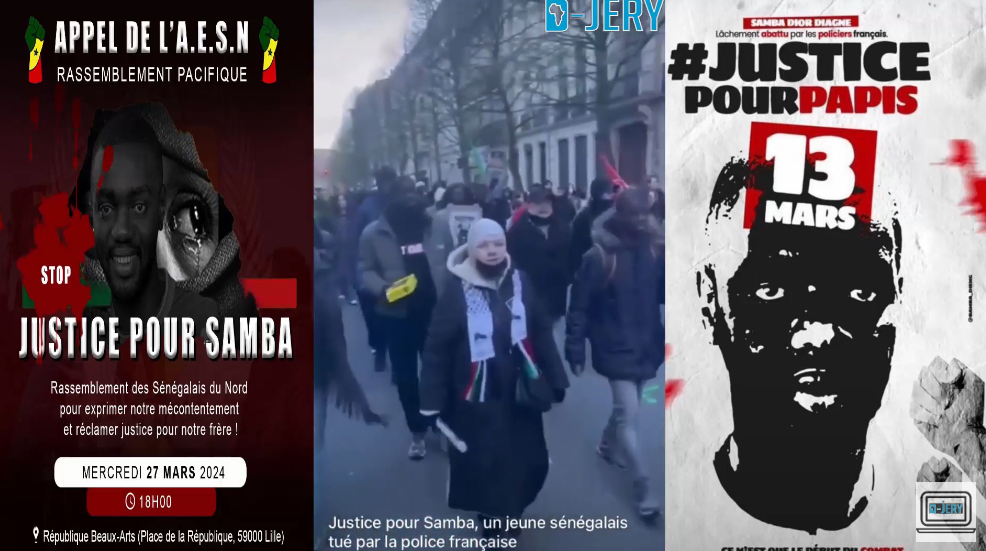 France: Les Sénégalais réclament justice pour Samba Dior Diagne, tué par des policiers… Regardez