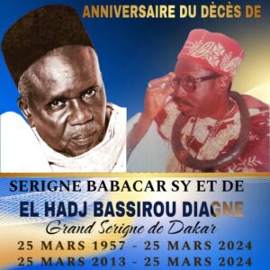 25 mars 2024 : la communauté Lébou se souvient de Serigne Babacar Sy et de Bassirou Diagne Marème Diop