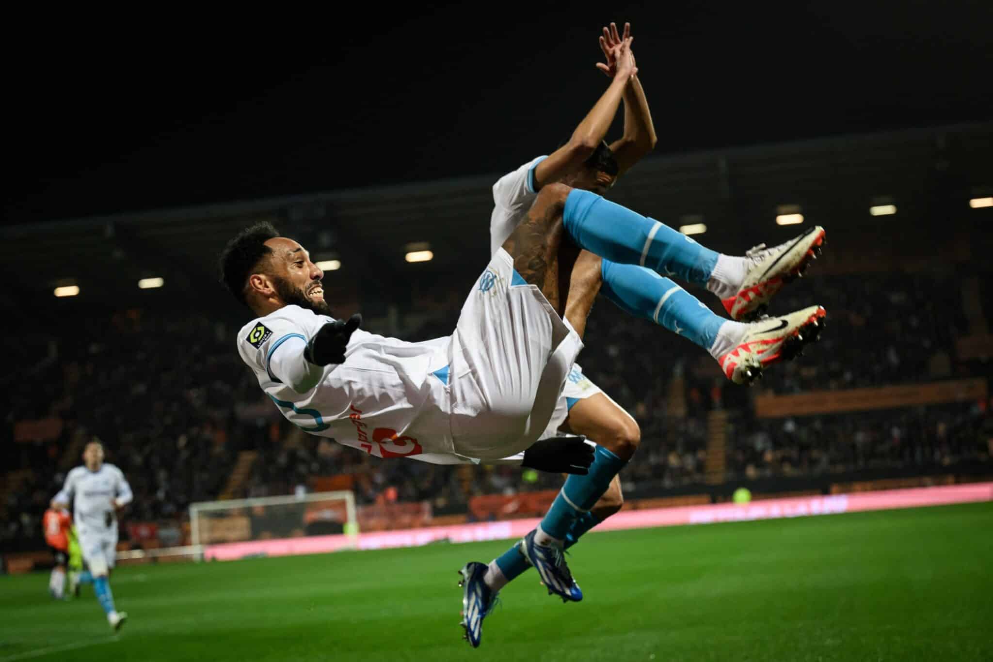 Aubameyang offre un espoir à l’OM en quarts de la Ligue Europa