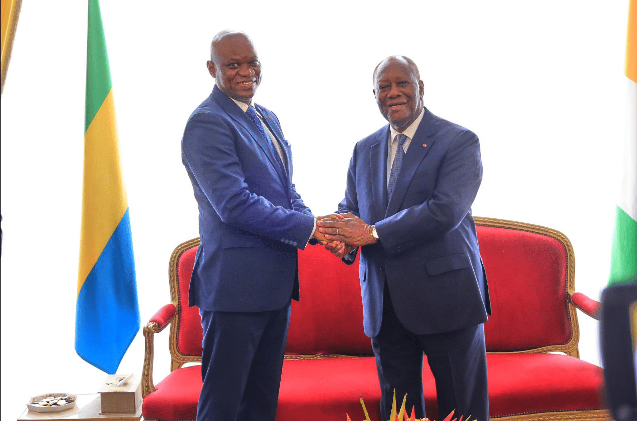 Diplomatie renforcée: Visite d’amitié du président de transition gabonais en Côte d’Ivoire