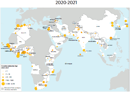 Importante montée du trafic de cocaïne au Sahel selon le rapport 2024 de l’ONUDC