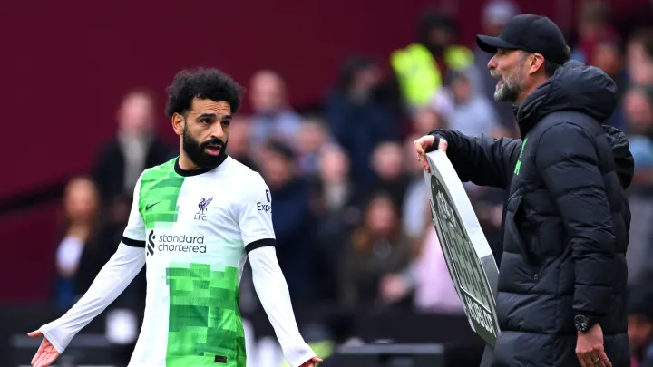 Mohamed Salah critiqué par la presse anglaise après son altercation avec Klopp lors du match Liverpool vs West Ham