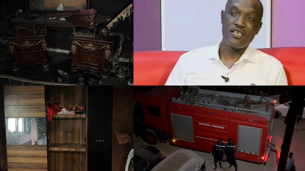 (Vidéo) La maison de l’artiste Alioune Mbaye Nder complètement ravagée par le feu, Regardez!