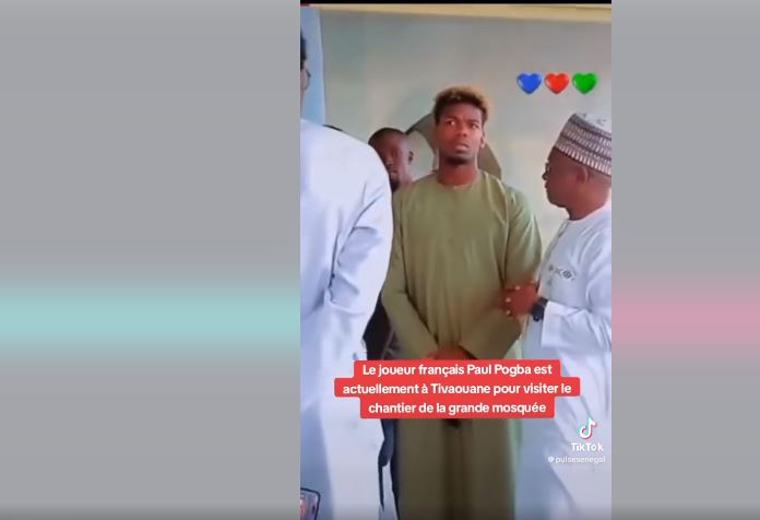 Paul Pogba à Tivaouane, visite les chantiers de la grande mosquée (vidéo)