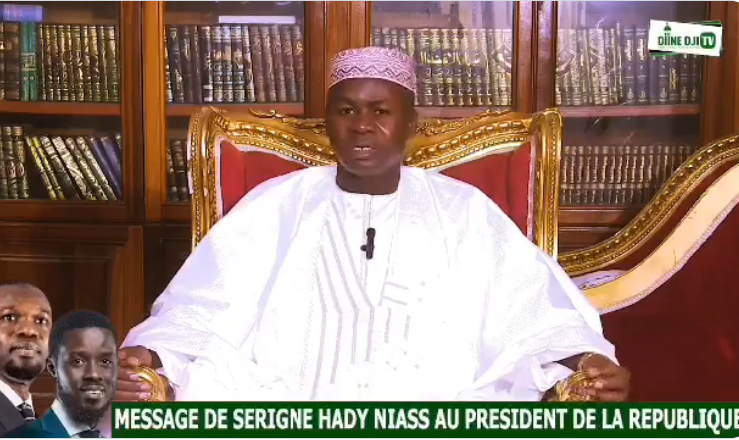 Diomaye et Sonko: Le message d’Oustaz Hady Niasse pour la réussite du Projet (vidéo)