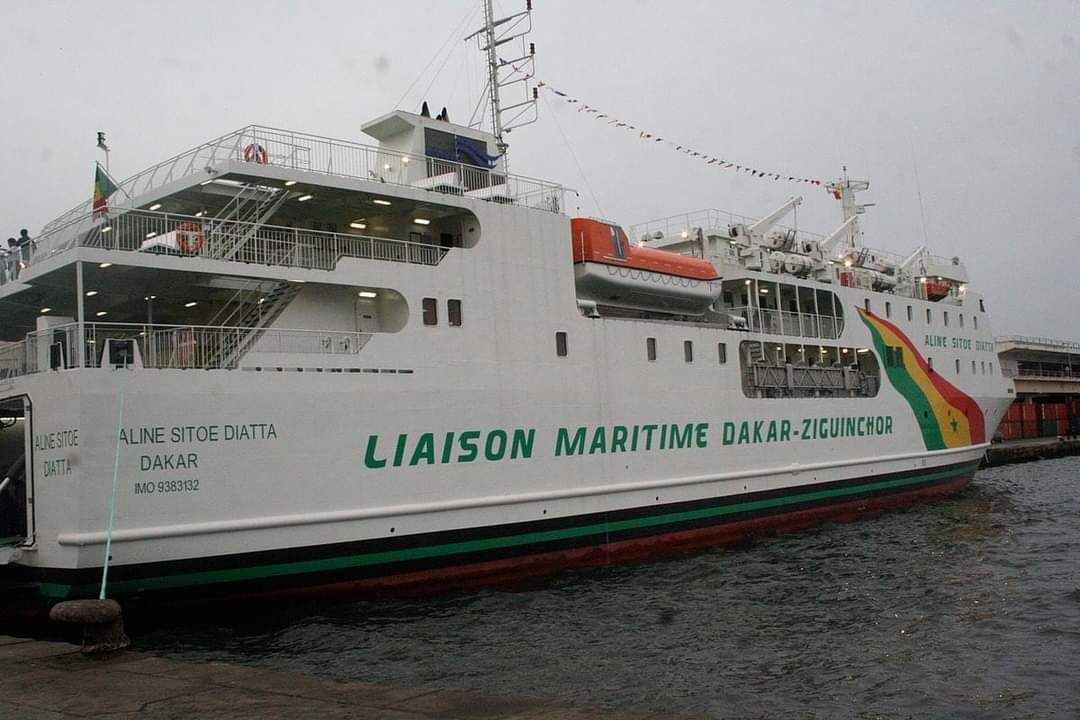 Reprise du trafic maritime Dakar-Ziguinchor avec l’arrivée du navire Aline Sitoe Diatta…