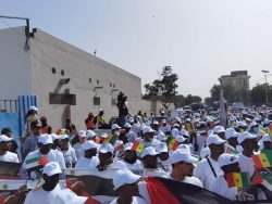 (4) Photos : Des centaines de manifestants marchent à Dakar ce dimanche pour soutenir la Palestine