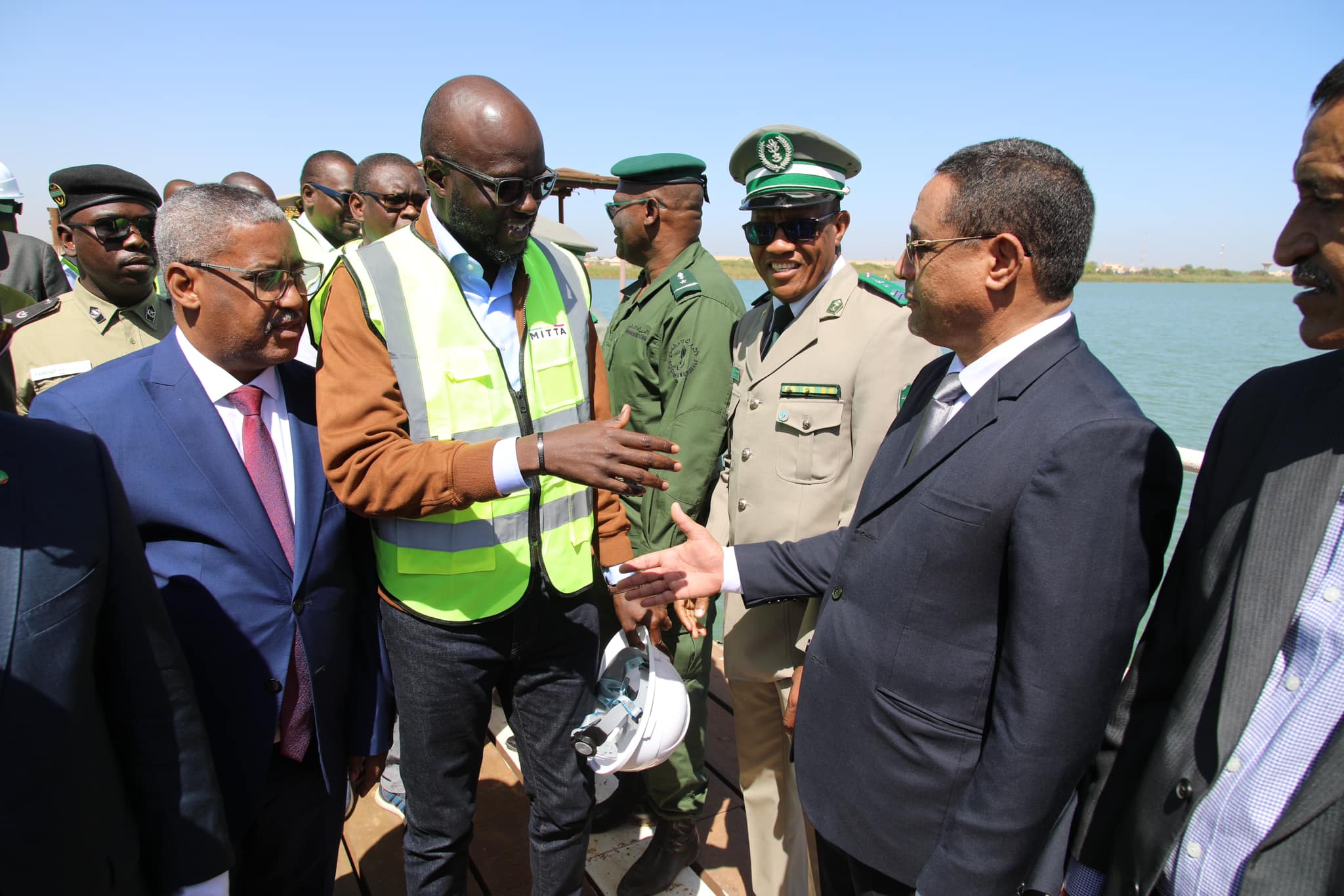 Pont de Rosso : El Malick Ndiaye et son homologue mauritanien sur le chantier …