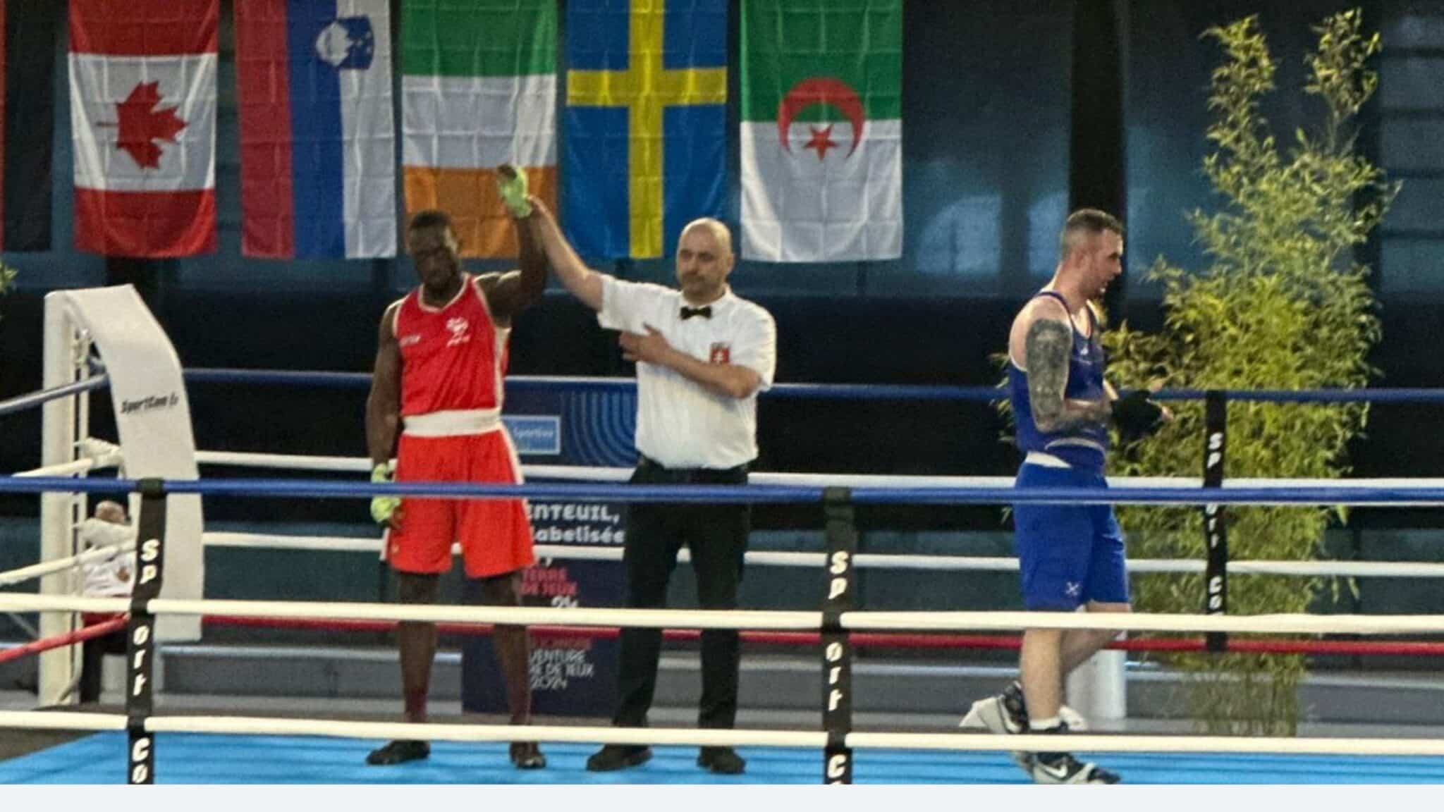 France: Kodjo Kuadjo, le boxeur togolais, triomphe aux Ceintures Montana à Paris