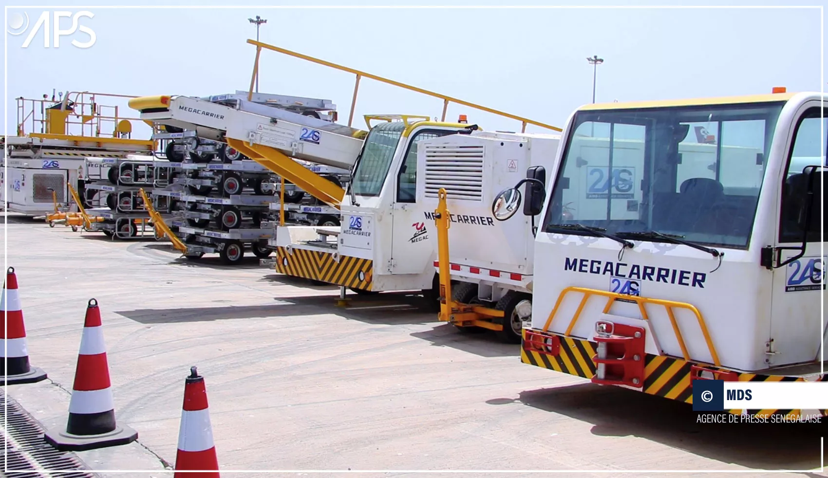 L’armée de l’air sénégalaise livre du matériel d’assistance à l’aéroport de Diass