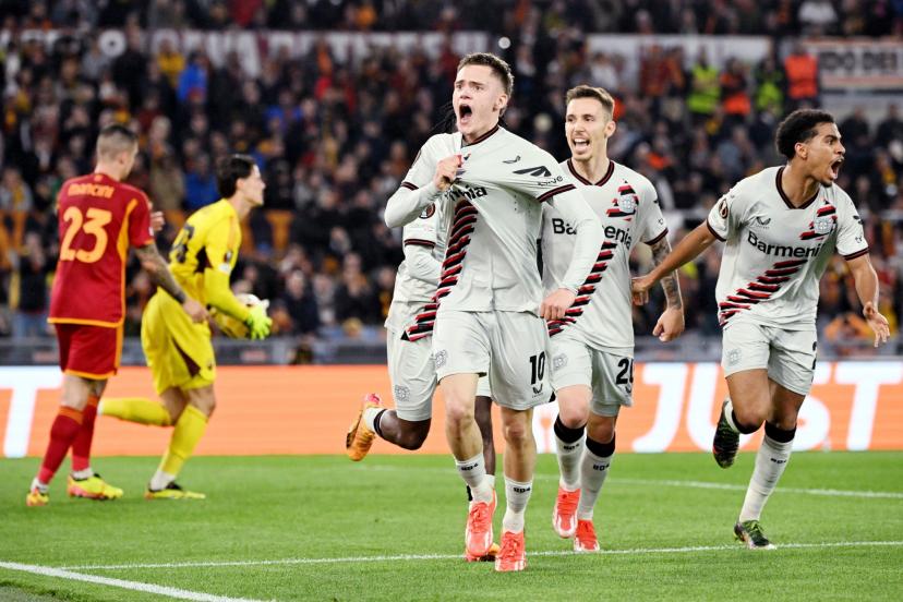 Le Bayer Leverkusen s’impose à Rome (2-0) en demi-finale aller de la Ligue Europa