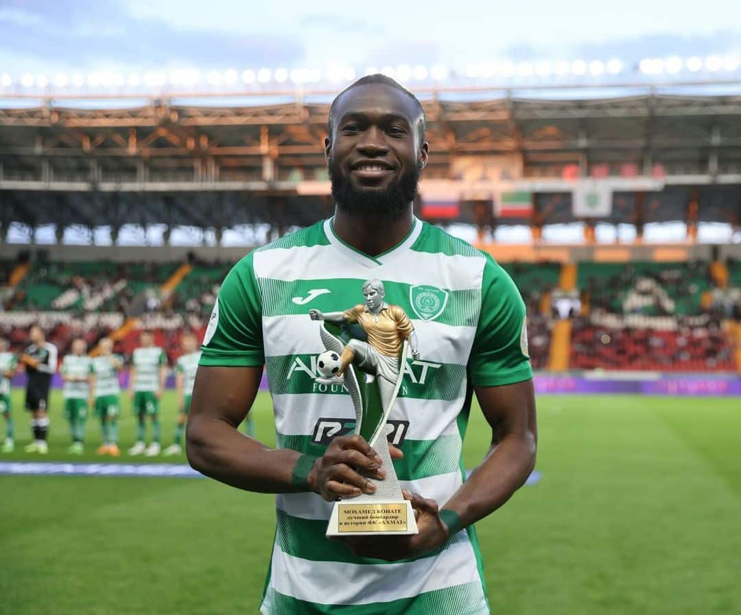 Mohamed Konaté marque contre le Zénith Saint-Pétersbourg et devient le meilleur buteur de l’histoire d’Akhmat Grozny