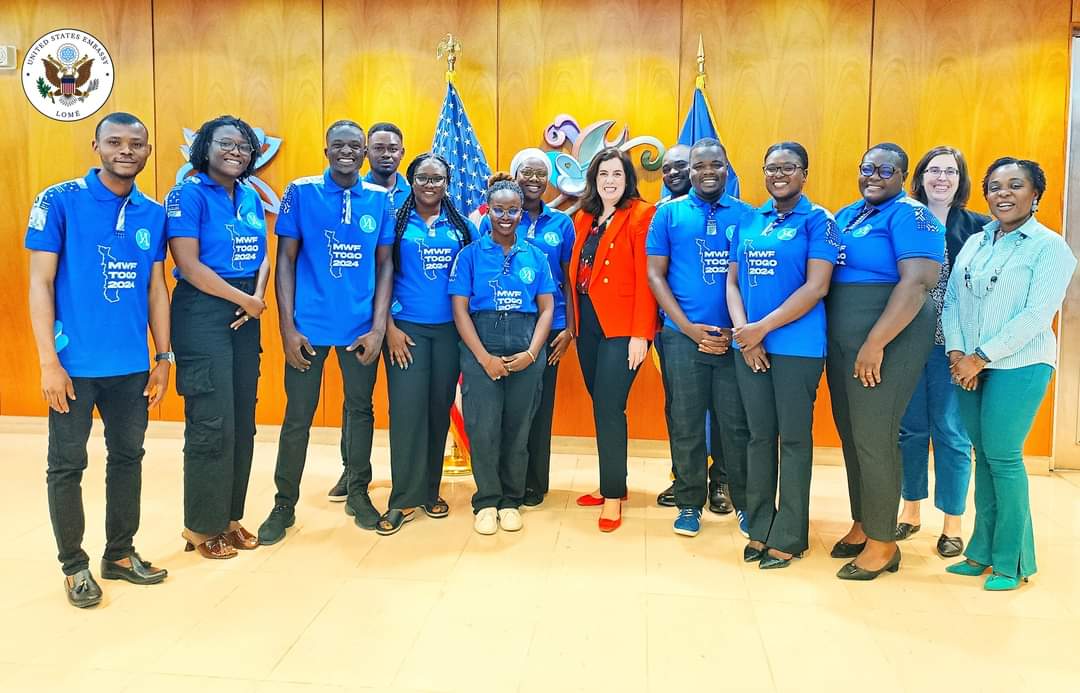 Togo : 11 jeunes sélectionnés pour le Mandela Washington Fellowship aux États-Unis, rencontre avec l’ambassadrice américaine