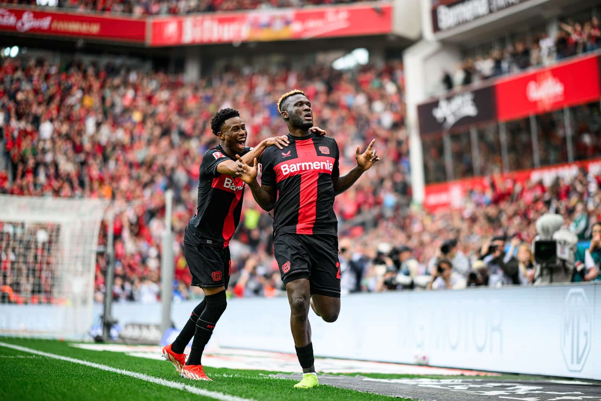 Victor Boniface, élu meilleure recrue en Allemagne, brille avec le Bayer Leverkusen