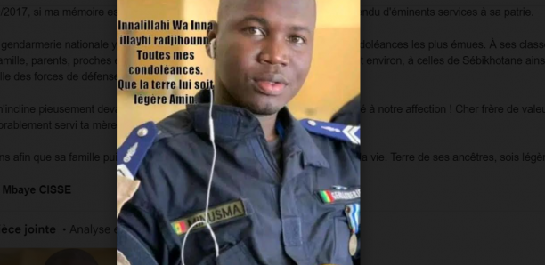 Un Gendarme Meurt Dans Un Accident De La Circulation