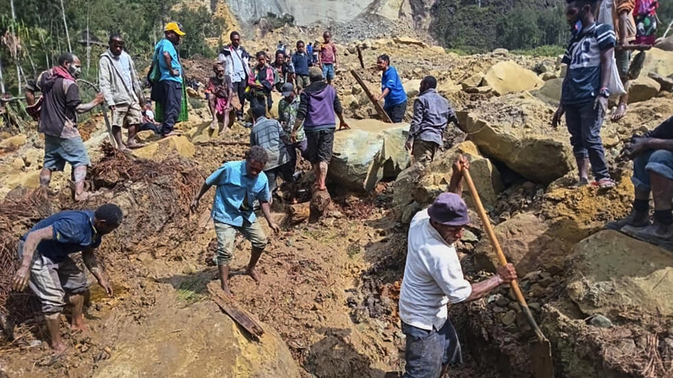 Catastrophe : un glissement de terrain enterre plus de 2000 personnes en Papouasie-Nouvelle-Guinée