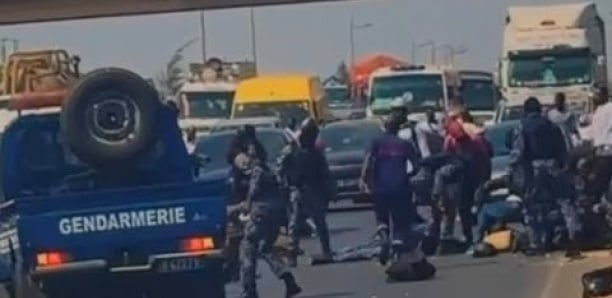 Kaolack : Tragique accident entre un véhicule de la gendarmerie et une moto transportant 2 jeunes…