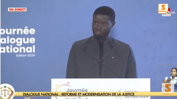 Réformes judiciaires : Bassirou Diomaye Faye évoque la séparation des pouvoirs