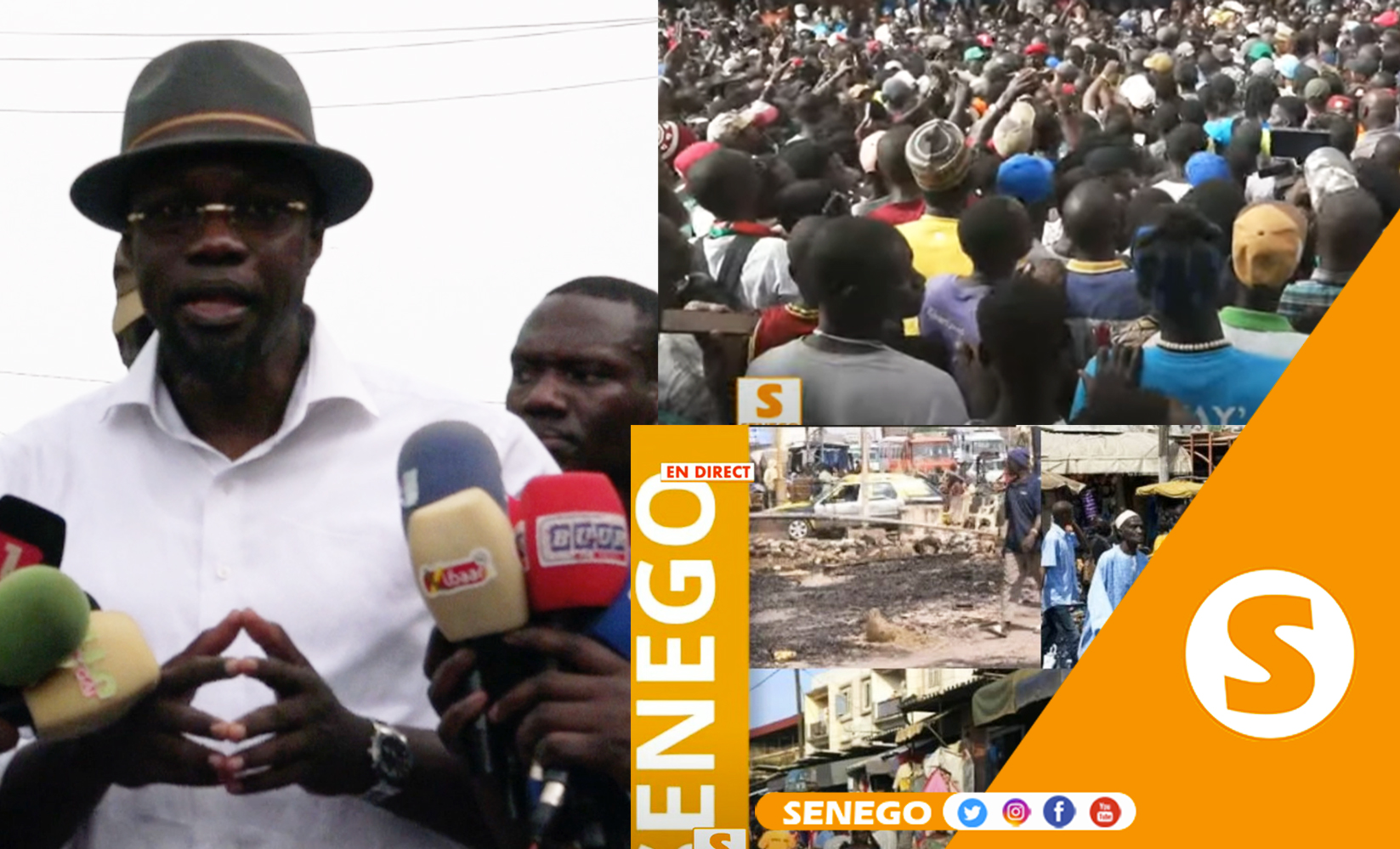 Situation à Colobane : Le Premier ministre Ousmane Sonko transmet le message du Président Diomaye Faye (Senego Tv)