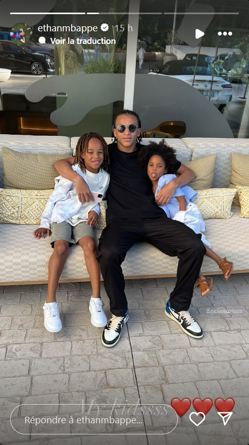 Photo : Ethan Mbappé en vacances avec les enfants de Jires Kembo Ekoko