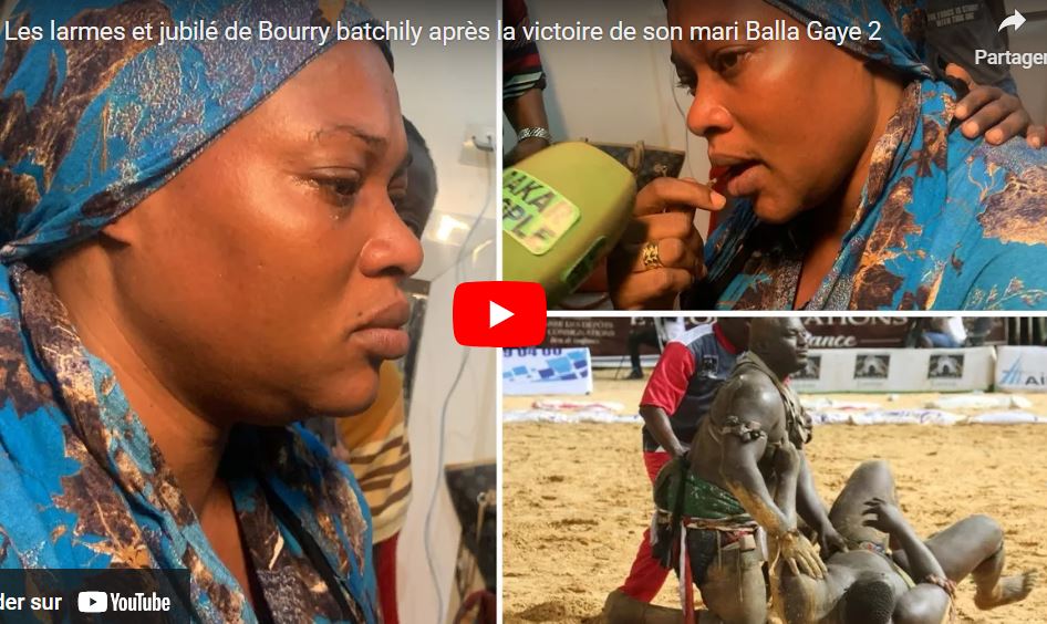 Les Larmes de bonheur de Boury Bathily après la victoire de son mari  (vidéo)