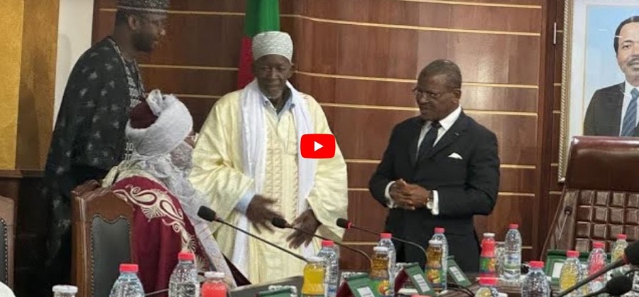 Cameroun Cheikh Mahi Niass Reçu Par Le Premier Ministre Joseph Dion