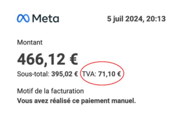 Effectivité de la TVA numérique sur les plateformes de Meta : « L’État va pouvoir collecter une manne financière très importante »