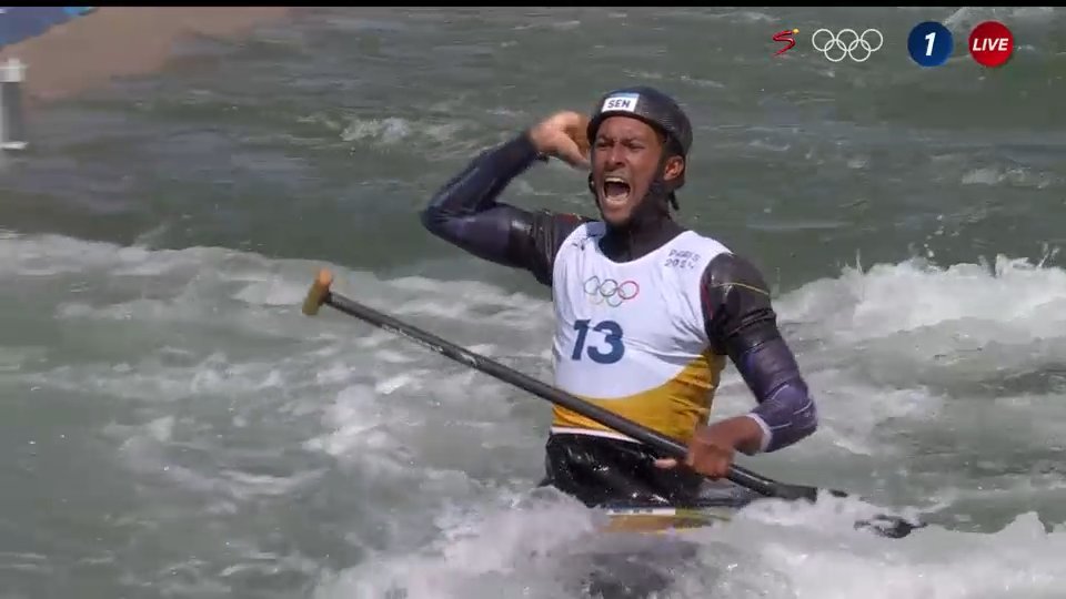 Le Sénégalais Yves Bourhis qualifié pour la finale du canoë slalom aux JO de Paris 2024