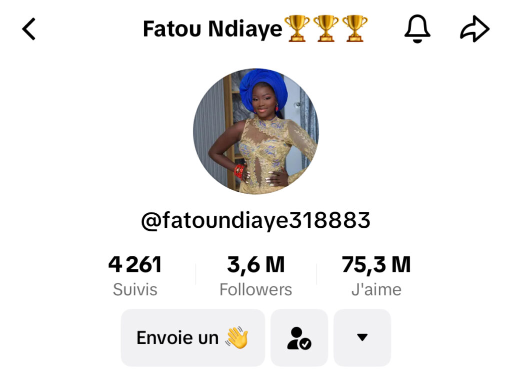 (4) Photos : Fatou Ndiaye surpasse Fah Aïdara et Abba No Stress avec 3,6 millions de followers... Que se passe-t-il sur TikTok ?