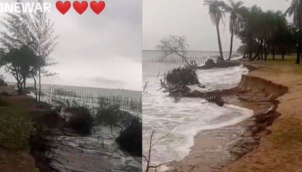 Alerte, avancement de la mer à Dionewar