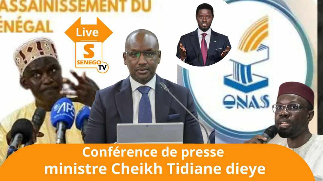 Affaire ONAS : Le ministère de l’Assainissement en Direct sur Senego face à la Presse