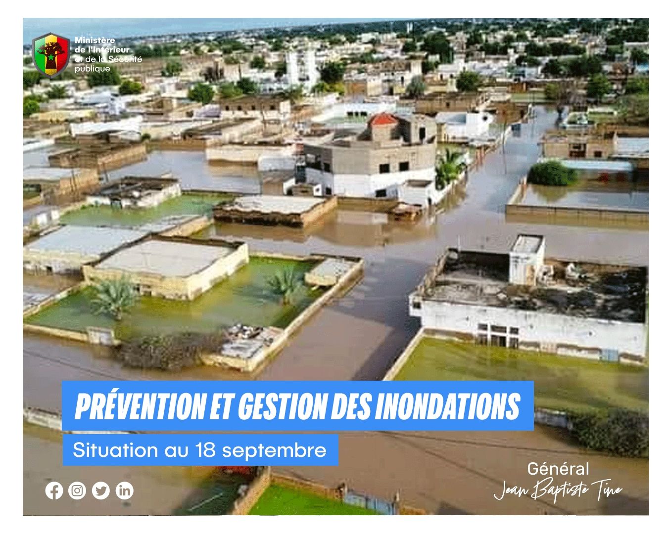 Prévention et Gestion des inondations au Sénégal : La situation au 18 septembre