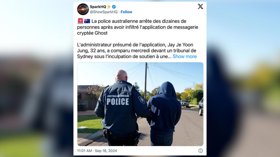 Australie : Démantèlement d’un Réseau Criminel Mondial via l’Application ‘Ghost’