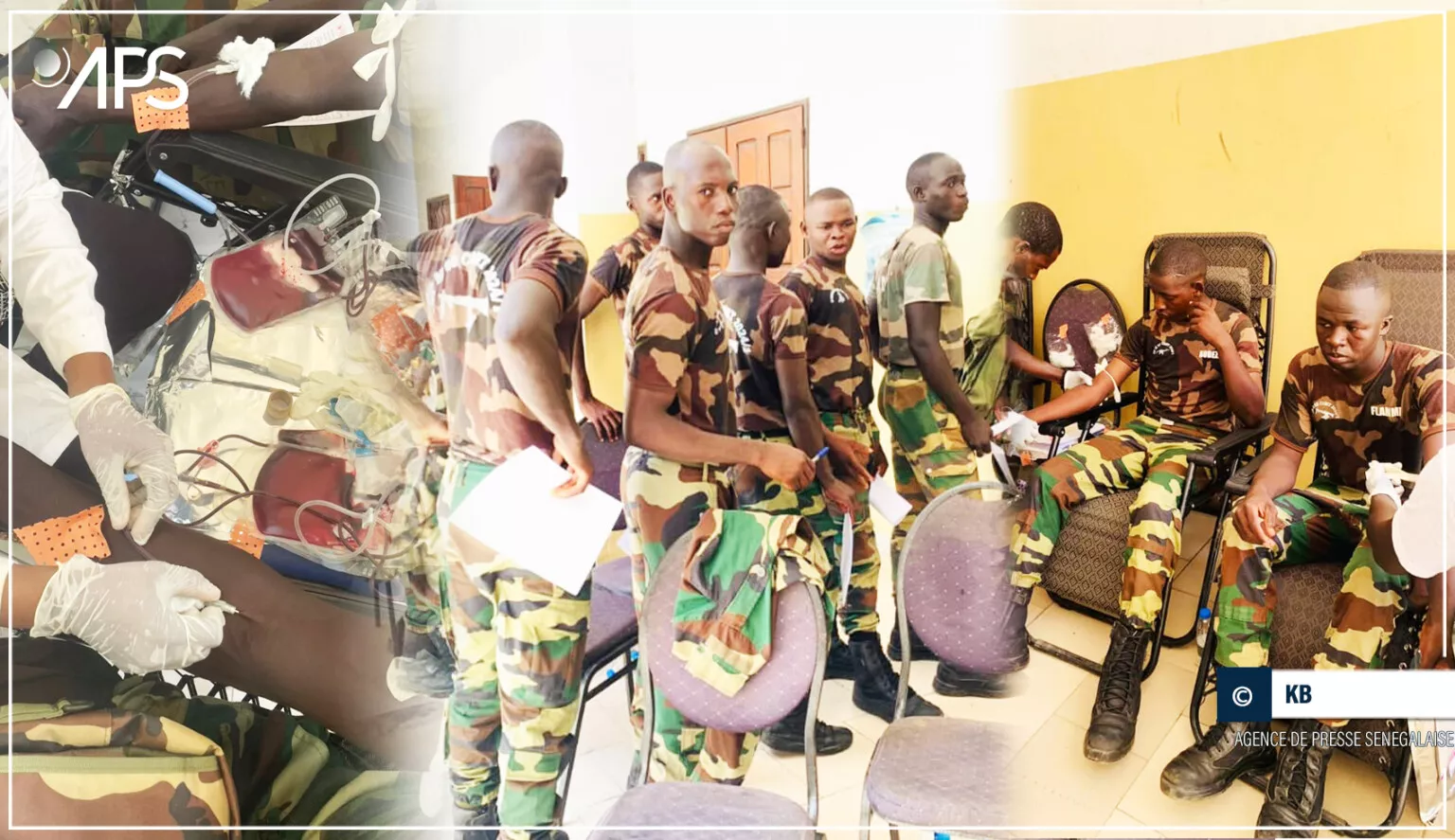 Les forces militaires de Dakar se mobilisent pour le don de sang