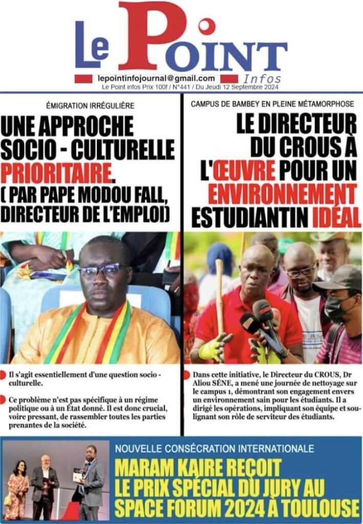 Unes des journaux sénégalais du 12 septembre 2024 : découvrez les manchettes du jour