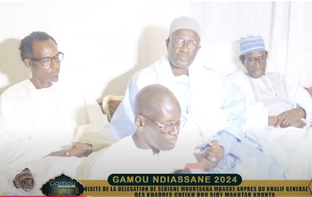 Gamou Ndiassane : Délégation de Serigne Mountakha auprès du Khalife Général des Khadres(vidéo)