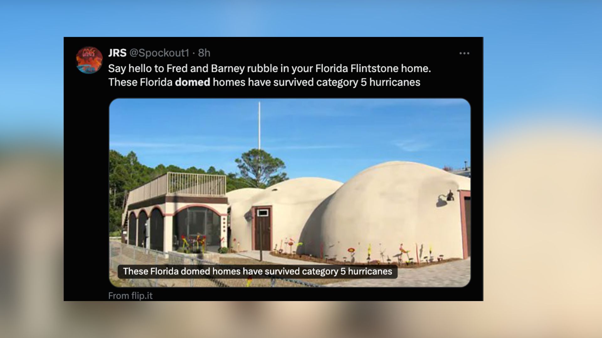Floride : Les maisons en dôme résistent aux ouragans à Milton