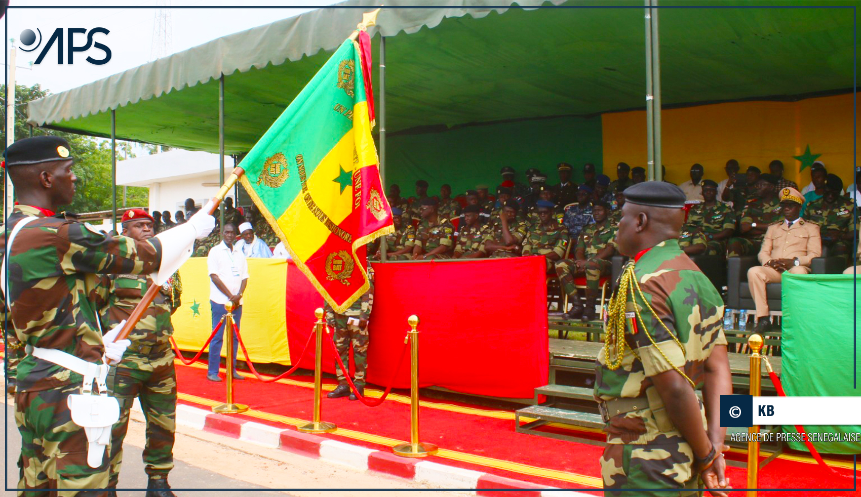 Installation officielle du nouveau commandant de la zone militaire 6 à Kolda