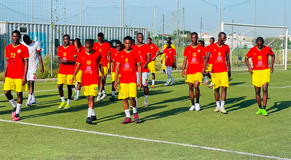 Préparatifs des U17 guinéens pour l’Ufoa-A au Sénégal