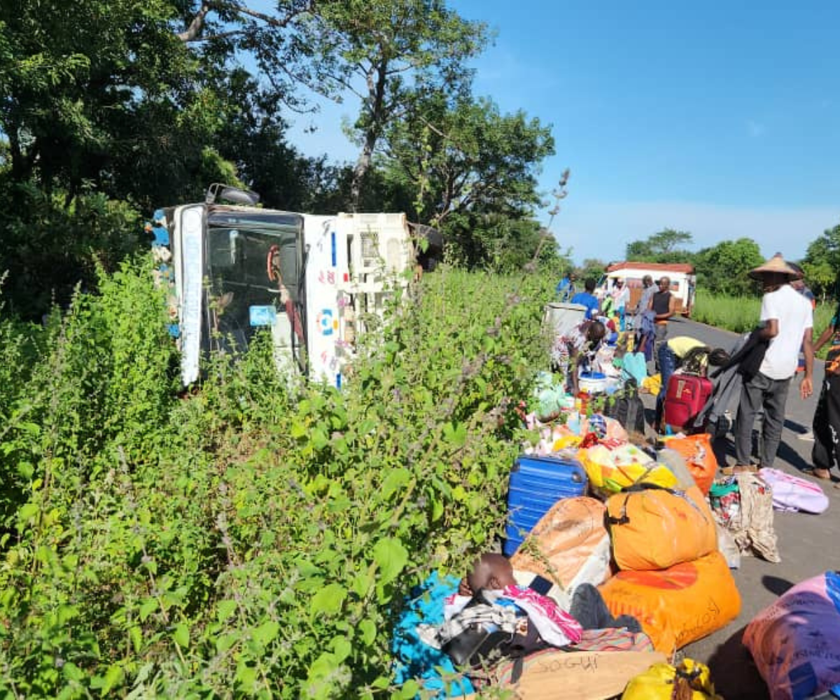 Sortie de route spectaculaire : 16 blessés sur la route Ziguinchor-Ourossogui